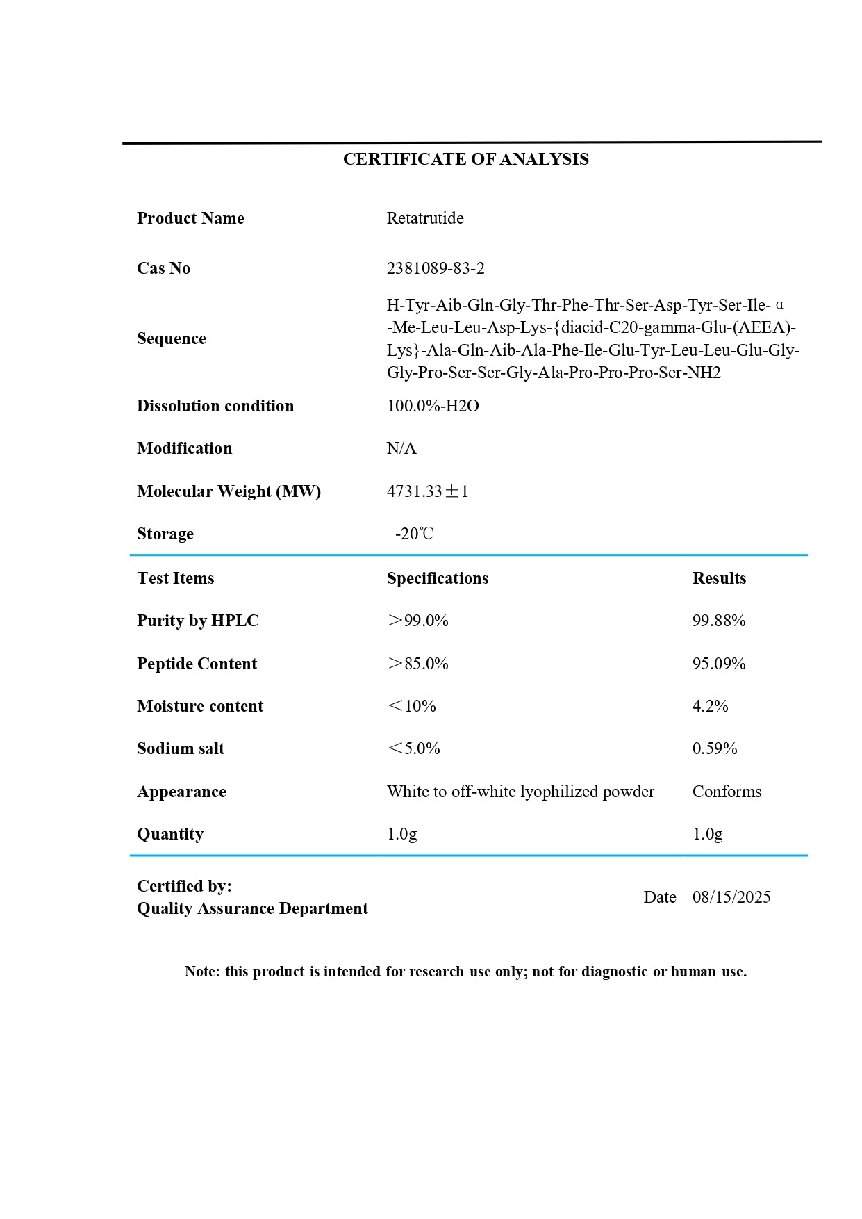 Retatrutide 10mg