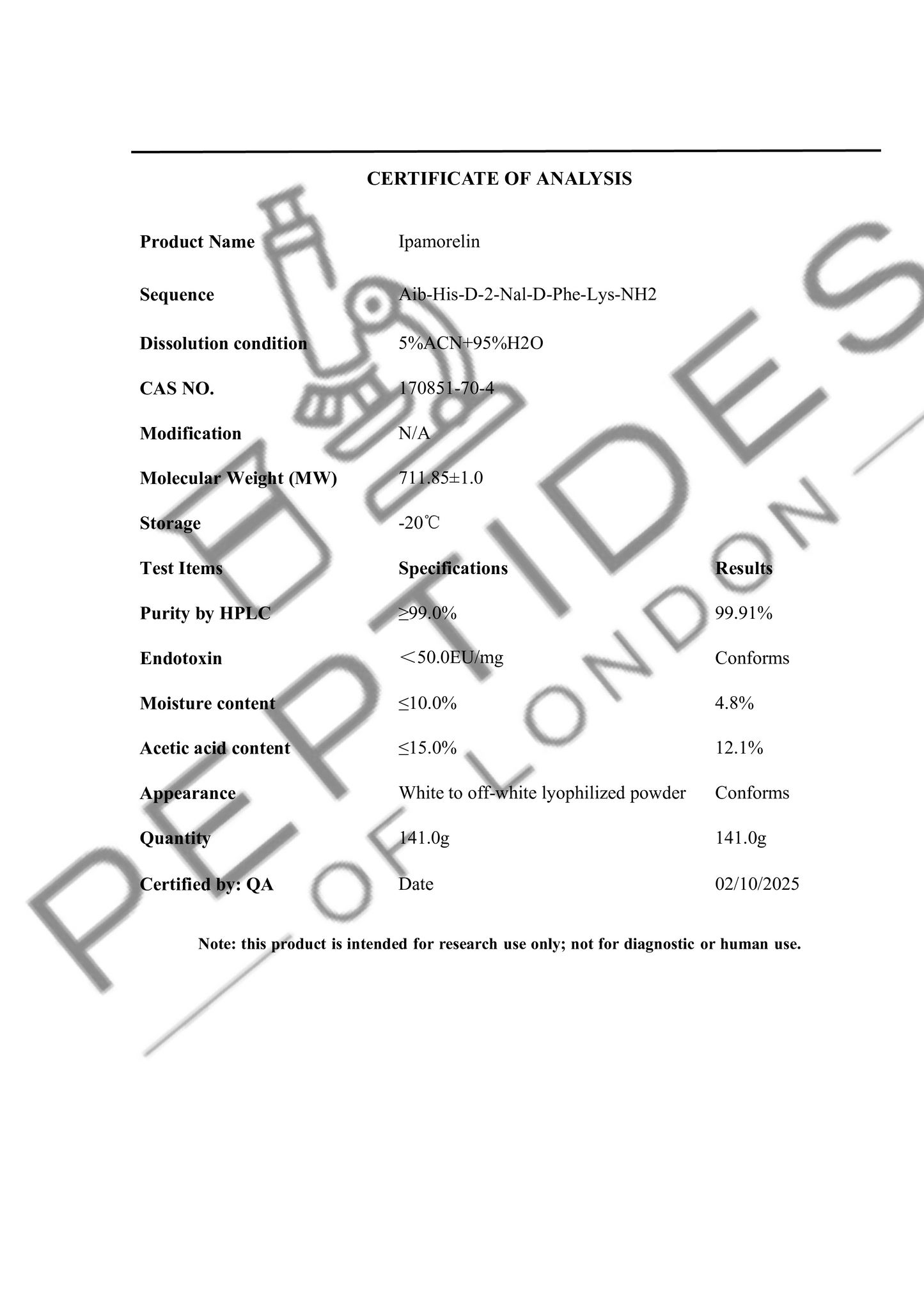 Ipamorelin 5mg